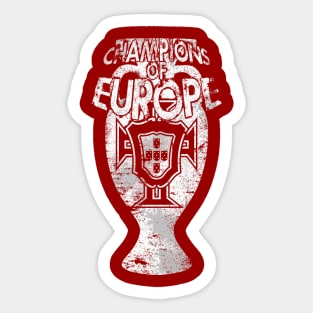Champions of Europe (white design) Sticker